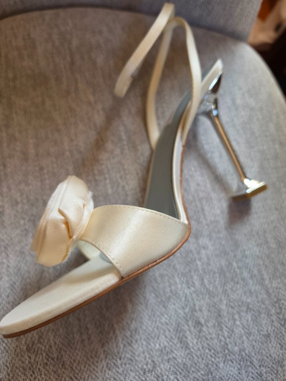 Nine West Neve Rosette Ankle Strap Sandals - Picture 6 of 9